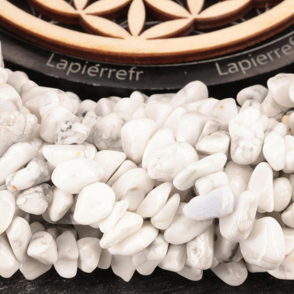 Howlite blanche | Perles pierres naturelles - La Pierre FR