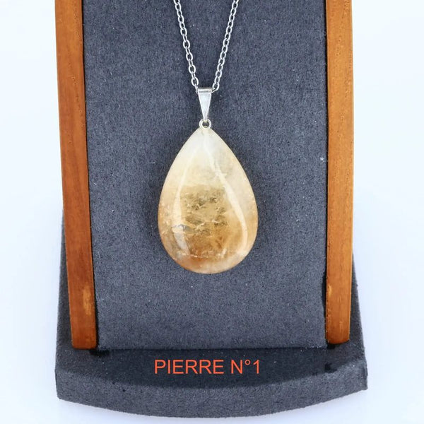 Pendentif Citrine | Pendentif pierre naturelle - La Pierre FR