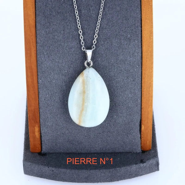 Pendentif Jade vert | Pendentif pierre naturelle - La Pierre FR