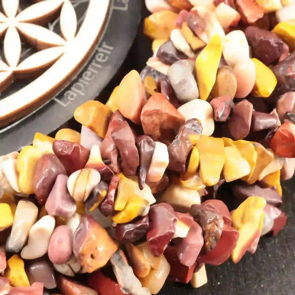 Perles pierres naturelles Jaspe Mokaite - La Pierre FR