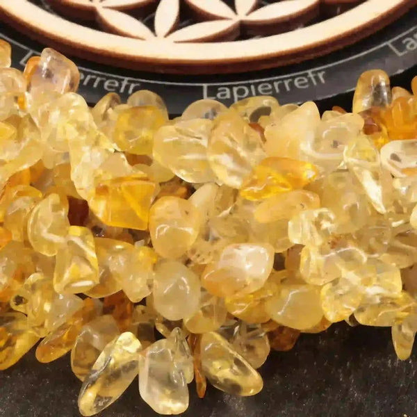 Perles pierres naturelles en citrine - La Pierre FR