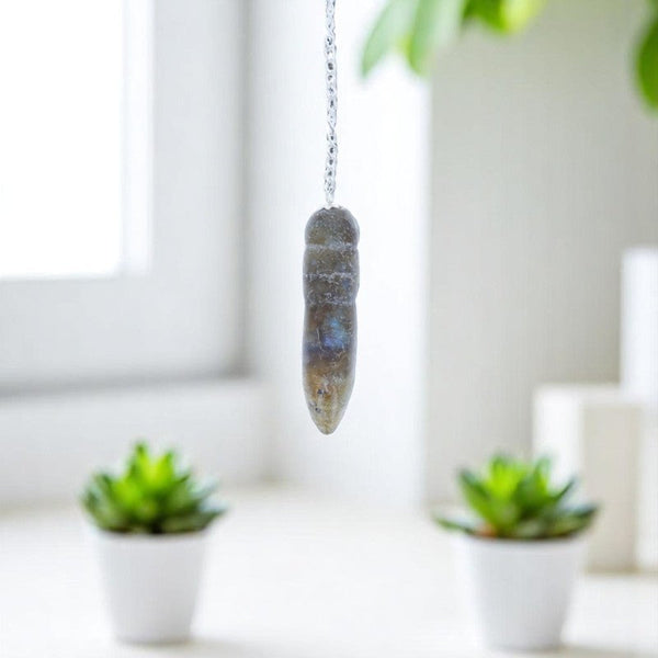Outil d'intuition - Pendule Égyptien (Labradorite) sélection La Pierre Fr