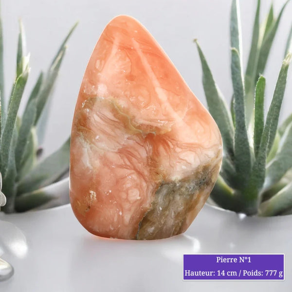 Pierre en Calcite Orange - Miel - Forme libre minéraux