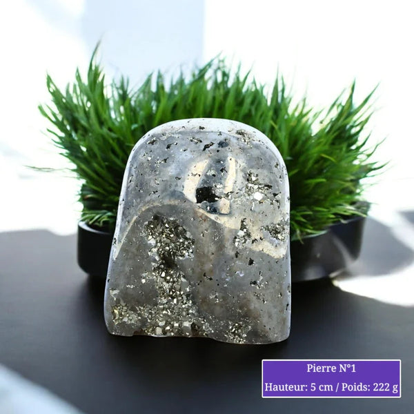 Pierre en Pyrite Cristallisée - Forme Libre minéraux