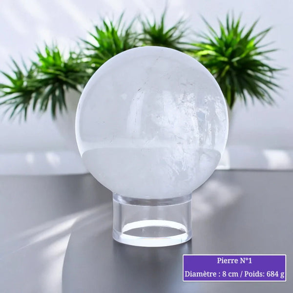Sphère en Cristal de Roche minéraux