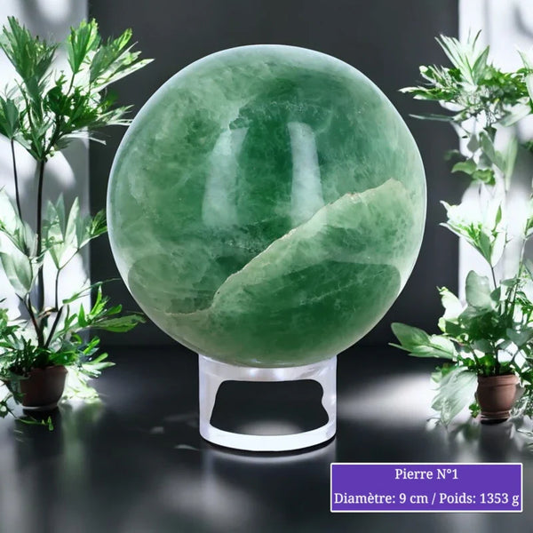 Sphère en Fluorine Verte minéraux