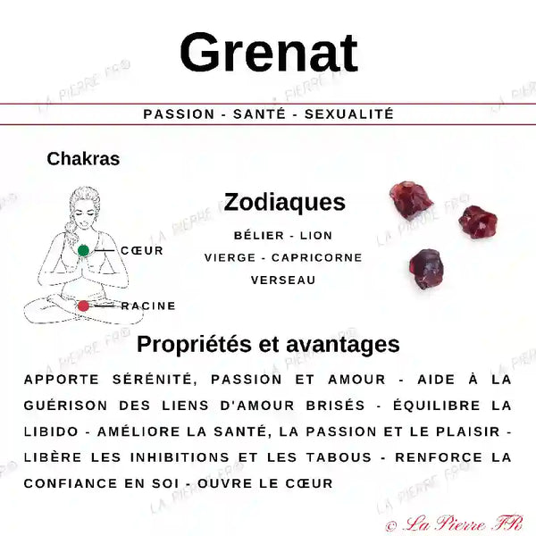 Grenat Rouge (Brésil/Madagascar) - Lot de 2 Pierres Roulées (2-3cm) minéraux