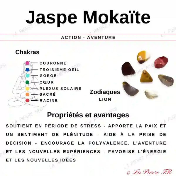 Jaspe Mokaïte (Australie) - Lot de 4 Pierres Roulées (2-3cm) minéraux