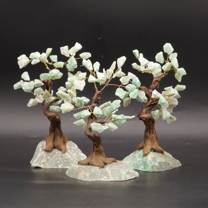 Arbre de Vie en lithotherapie — sculpture en aventurine verte — La Pierre FR