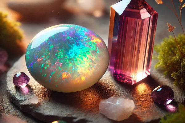 Pierre de naissance d'Octobre : Tourmaline / Opale