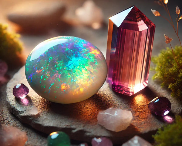 Pierre de naissance d'Octobre : Tourmaline / Opale