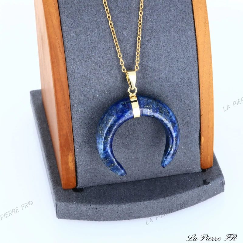 Pierres du Sagittaire en lithothérapie — pendentif lapis-lazuli — La Pierre FR