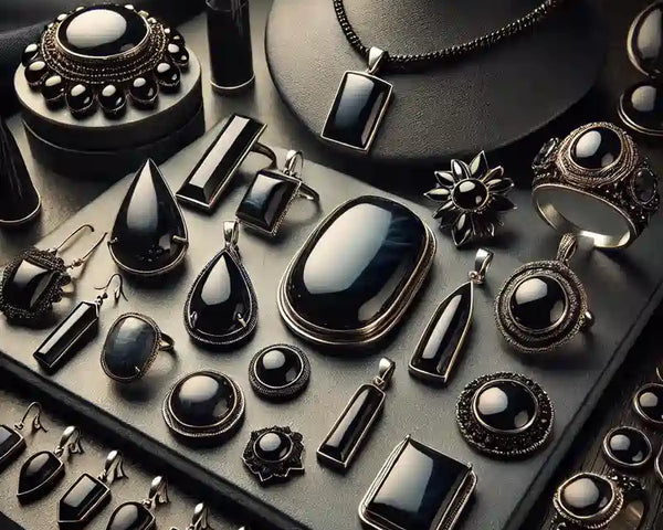 Bijoux en obsidienne veritable : bracelet, pendentif et collier, toutes varietes — La Pierre FR