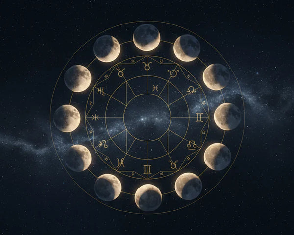 Calendrier des 13 pleines lunes 2026 - dates et pierres à recharger en lithothérapie sous la pleine lune