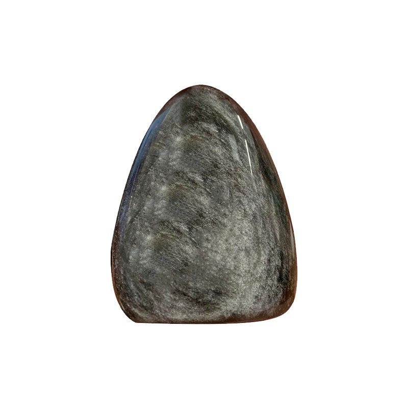obsidienne argentée pierre naturelle reflets argent protection intuition