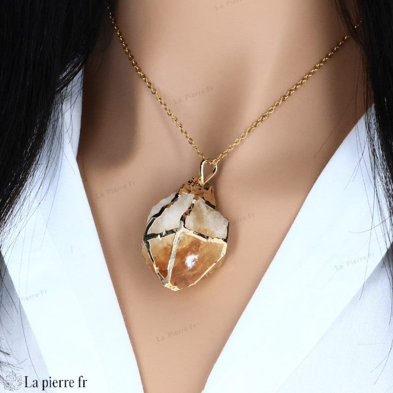 Pierres du Lion en lithothérapie — pointe de citrine — La Pierre FR