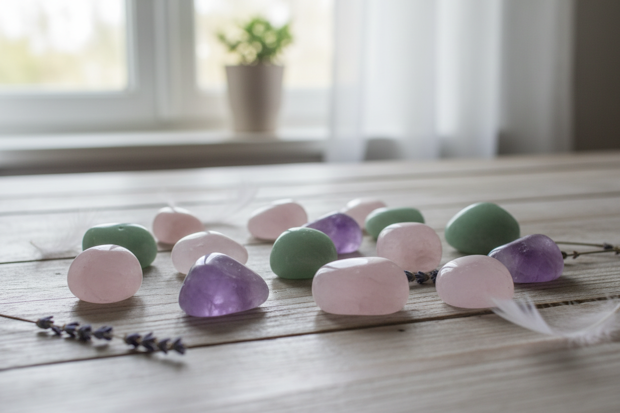 Pierres naturelles utilisées pour les enfants en lithothérapie