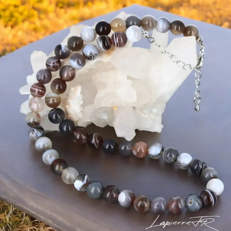 Colliers en Agate Naturelle