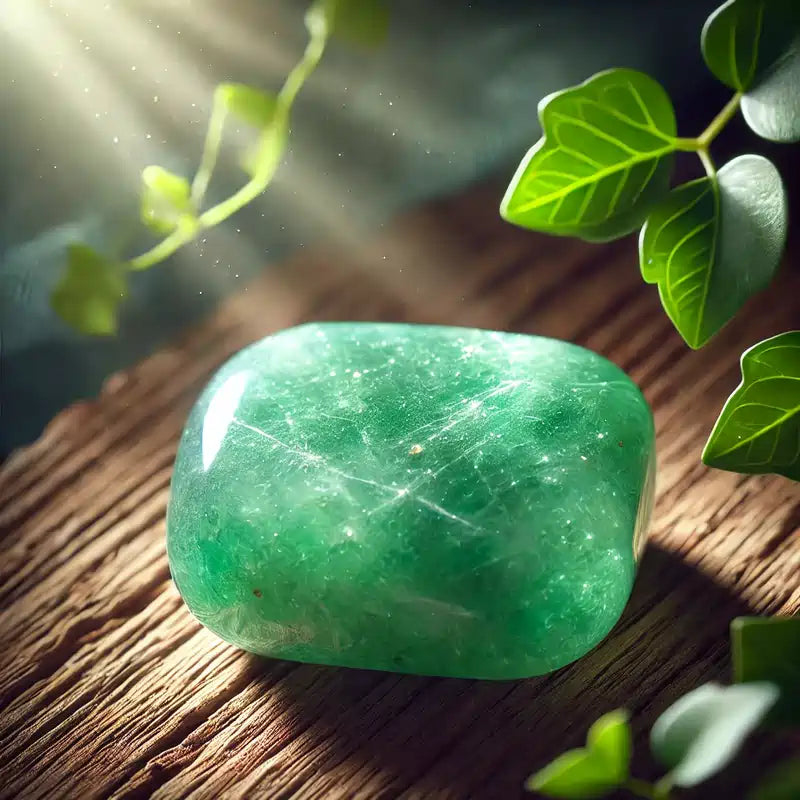 Aventurine naturelle – pierre équilibrante et apaisante pour lithothérapie et bijoux.