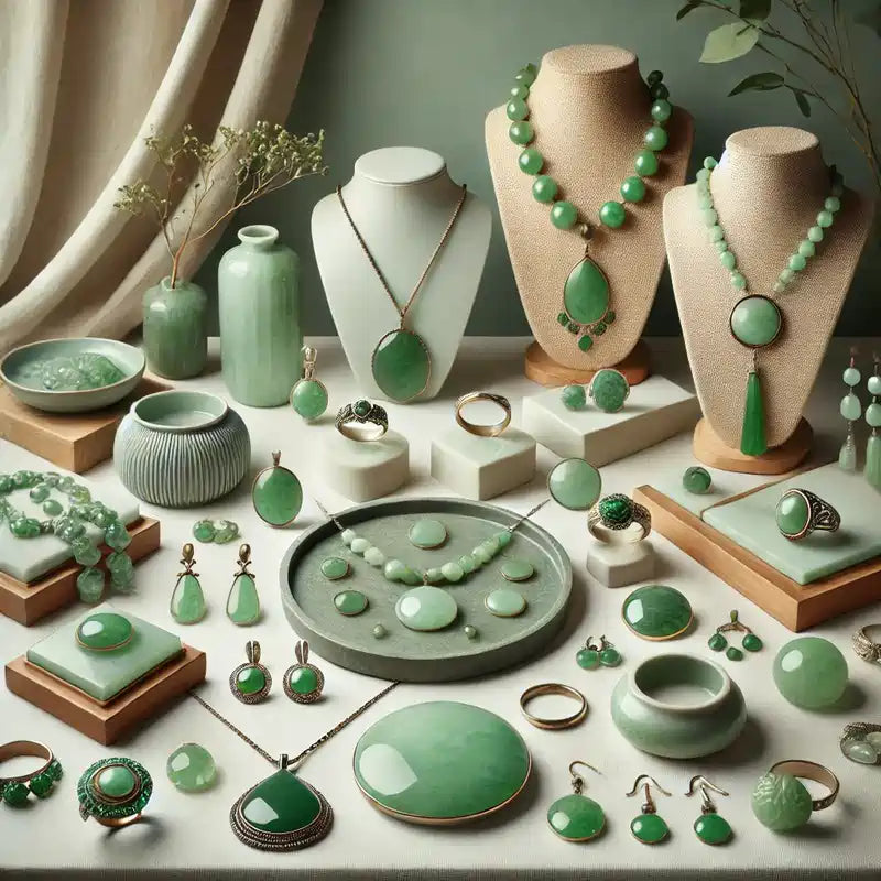 Collection raffinée de bijoux en jade dans divers styles élégants