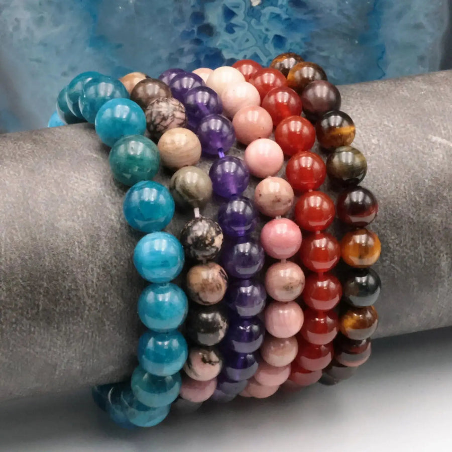 Bracelets énergie en pierres naturelles authentiques pour homme et femme