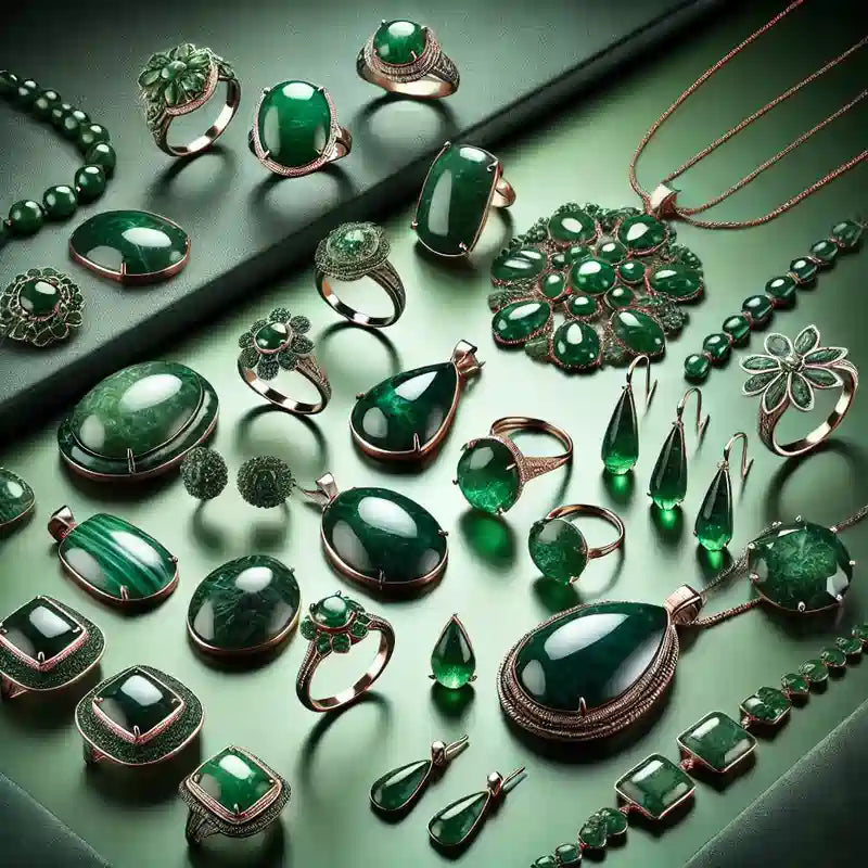 Collection Bijoux & Pierres Vertes : Harmonie, Croissance & Nature avec bijoux en jade vert