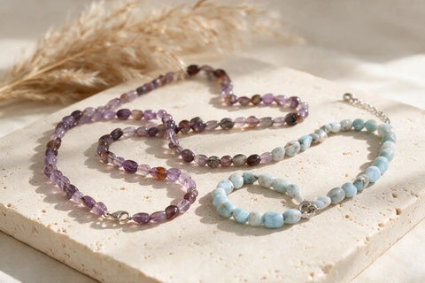 Colliers perles galets