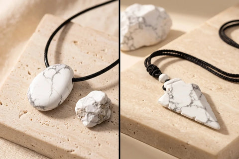Pierre howlite naturelle
