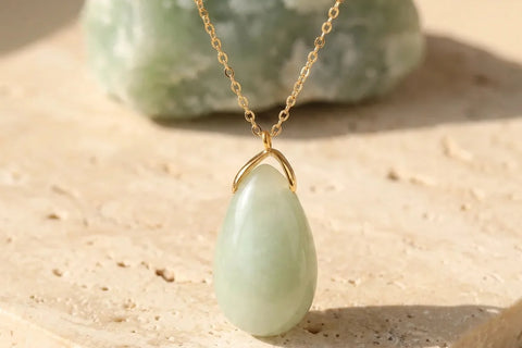 Jade vert, pierre naturelle