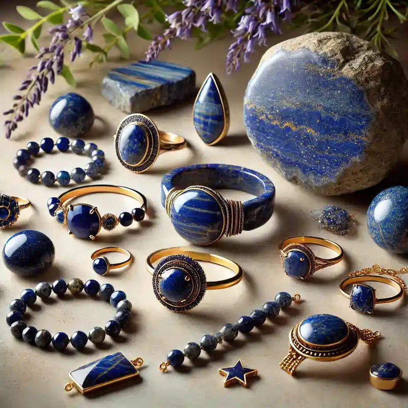 Bijoux et pierre en Lapis Lazuli : élégance bleue et énergie apaisante
