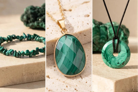 Pierre malachite naturelle