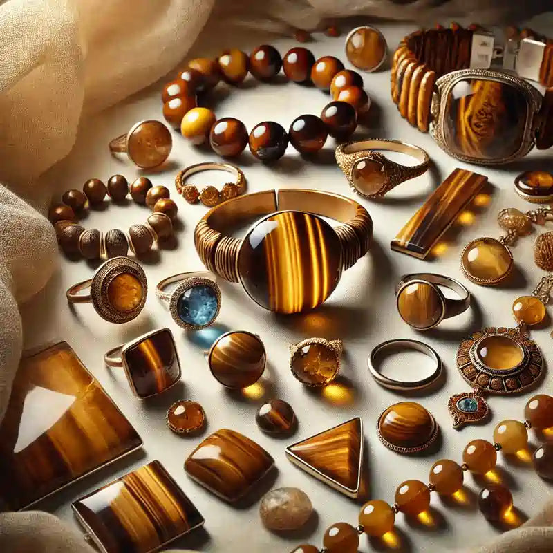 Bijoux en Oeil de Tigre : protection et éclat doré