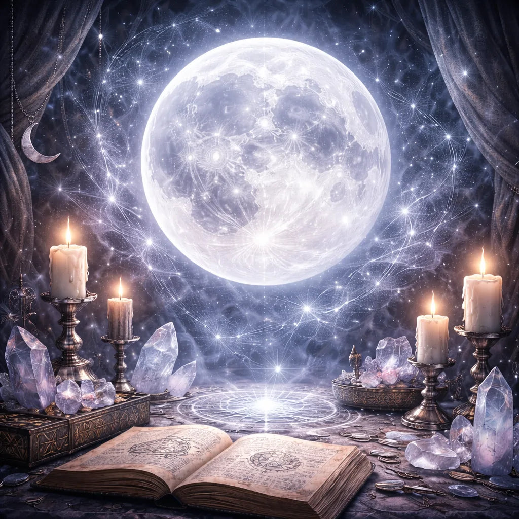 Collection des Pentacles de la Lune – colliers talismans ésotériques inspirés des Pentacles de Salomon