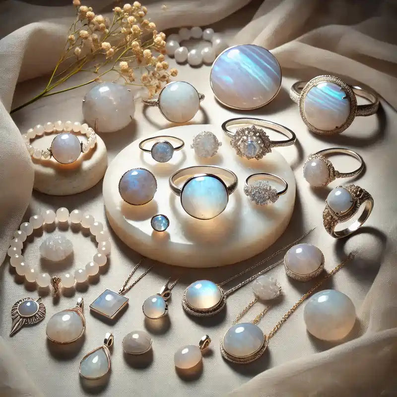 Bijoux et pierres naturelles en Pierre de Lune – Intuition et Féminité