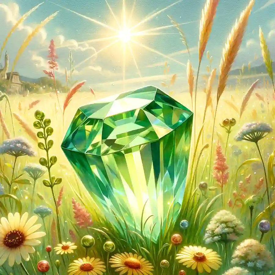Pierre de naissance août - Péridot et bijoux énergétiques pour la vitalité, la protection et l’abondance.