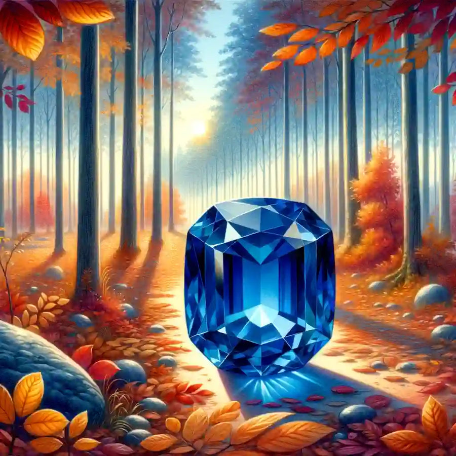 Pierre de naissance septembre - Saphir et bijoux énergétiques pour la sagesse, la protection et l’équilibre émotionnel.