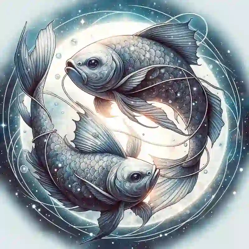 Pierres des Poissons Naturelles : Aigue-Marine, Améthyste & Pierre de Lune