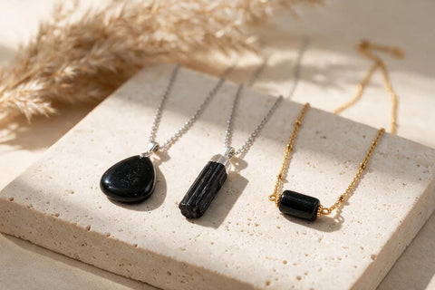 Pierre tourmaline noire naturelle