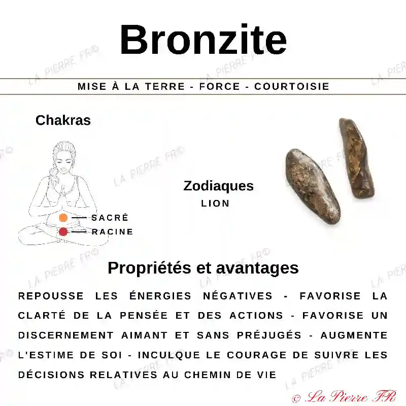 Perles Bronzite en pierre naturelle - Qualité AAA perle
