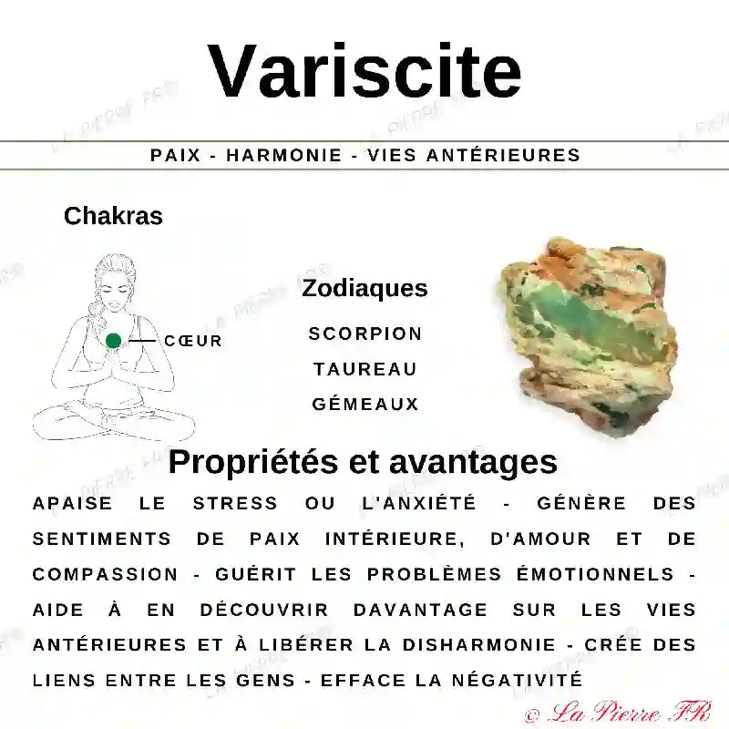Perles Variscite en pierre naturelle - Qualité AA + perle