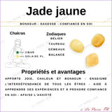 26 perles Jade Jaune naturelle rectangulaire perle pierre