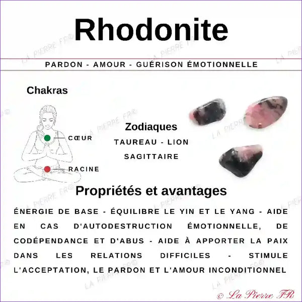 26 perles Rhodonite naturelle rectangulaire perle pierre