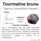 26 perles Tourmaline Brune (Œil de Chat) rectangulaire perle pierre naturelle