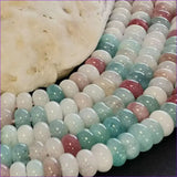70 perles Morganite 8mm rondelle plate naturelle | Perle naturelle forme donut | Perle pierre naturelle semi précieuse | Qualité AAA - La Pierre FR