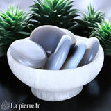Agate en galet plat - Pierre Apaisante