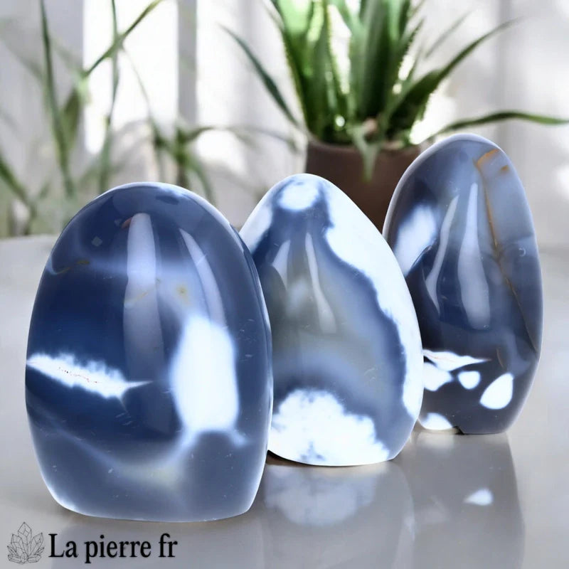 Agate Orque de Madagascar, Grosse pierre naturelle de forme libre à poser pour Lithothérapie et Bien-être