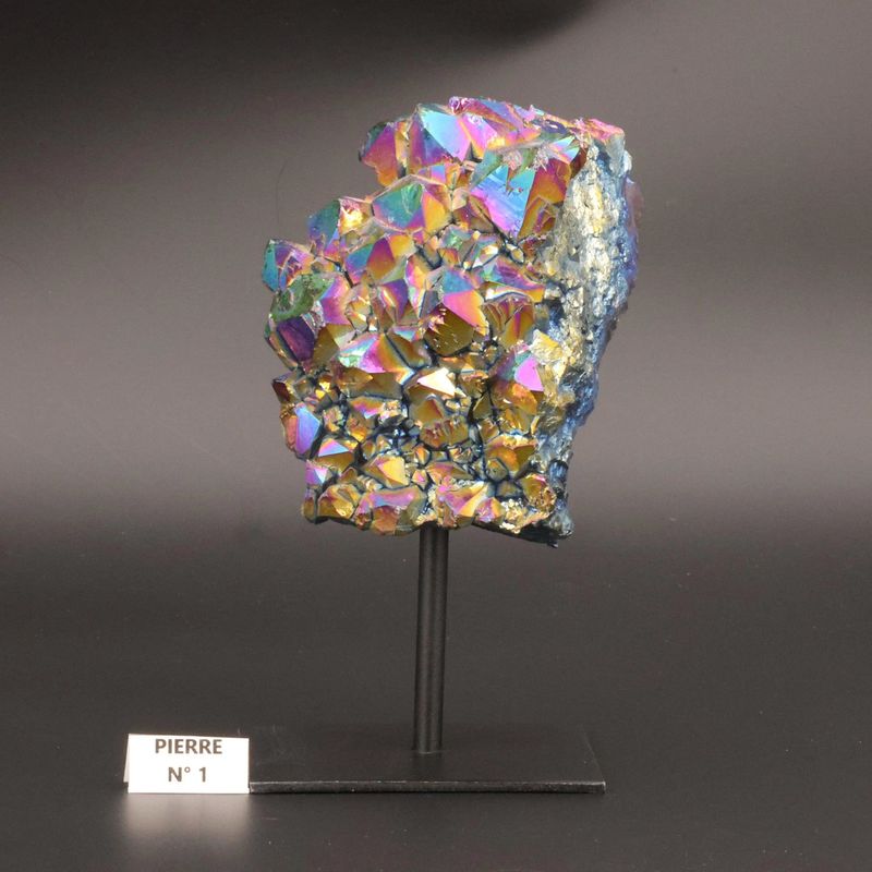 Aqua aura | Géode d'Améthyste sur pied - La Pierre FR