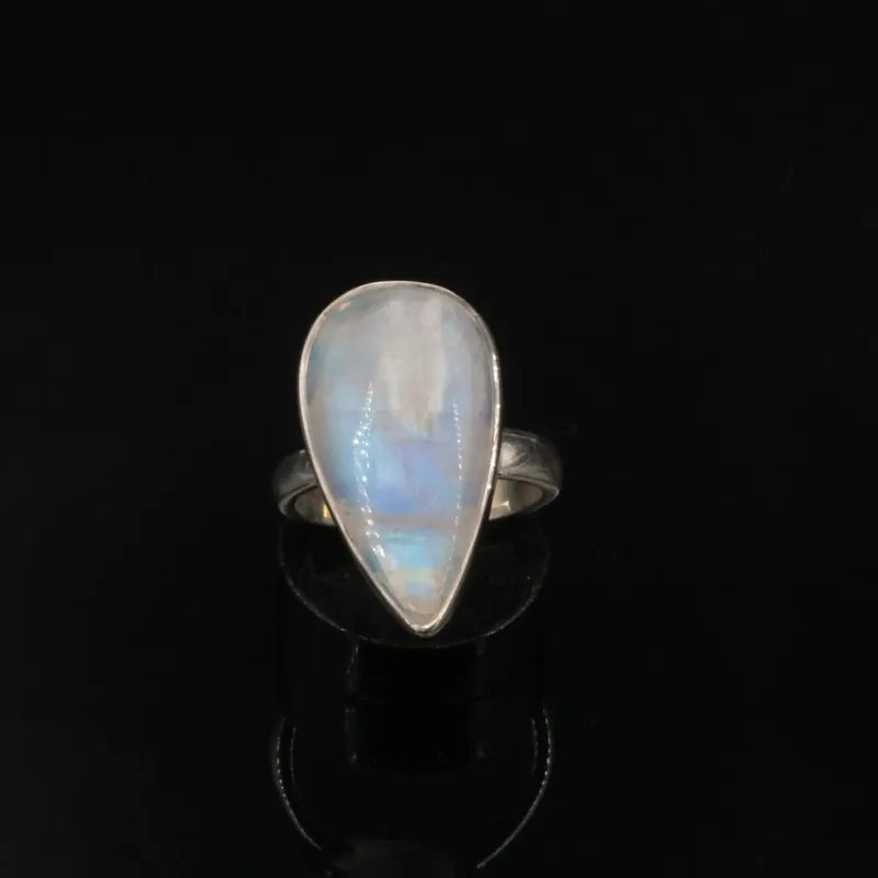 Bague en Labradorite Blanche (Pierre de lune) - La Pierre FR