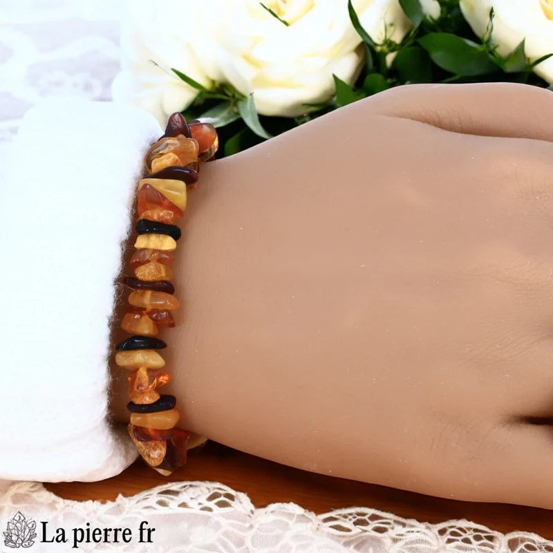 Bracelet en Ambre Baroque Multi pour femme ou homme