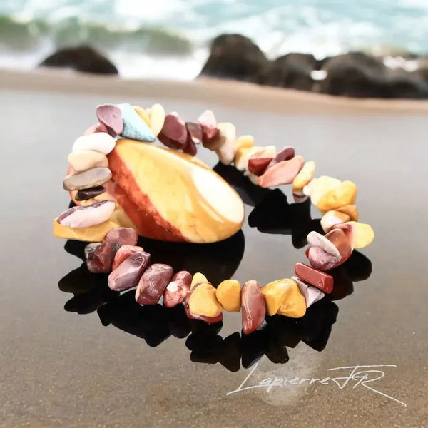 Bracelet en pierre Jaspe Mokaite - La Pierre FR